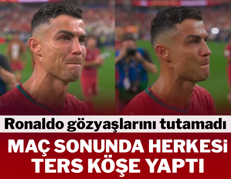 Ronaldo gözyaşlarını tutamadı! Maç sonrası herkesi ters köşe yaptı