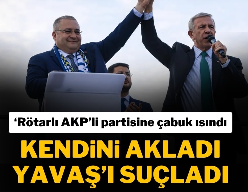 Mesut Özarslan AKP'ye çabuk ısındı: Kendini akladı, Mansur Yavaş'ı suçladı