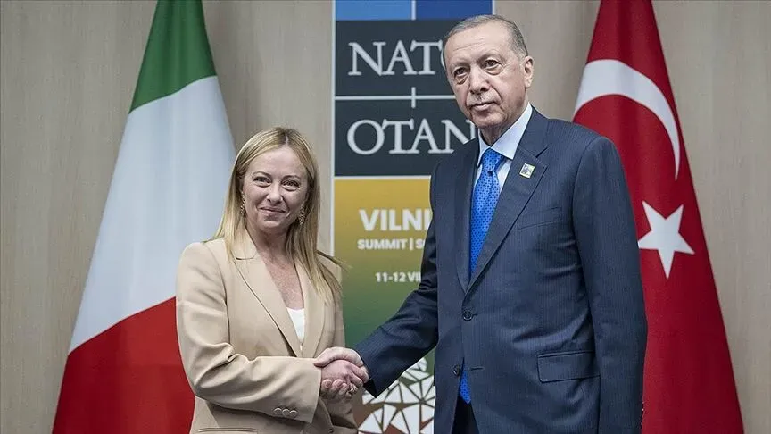 Cumhurbaşkanı Erdoğan, Meloni ile görüştü