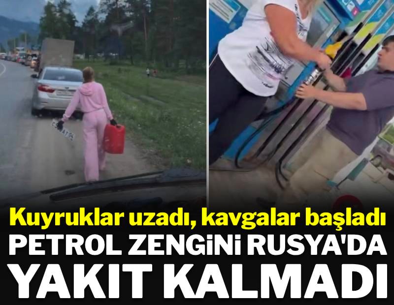 Petrol zengini Rusya'da yakıt kalmadı