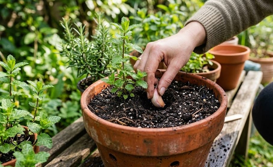 Saksının dibine bir diş sarımsak koyan bayram ediyor: Bu faydasını duyan balkona koşuyor
