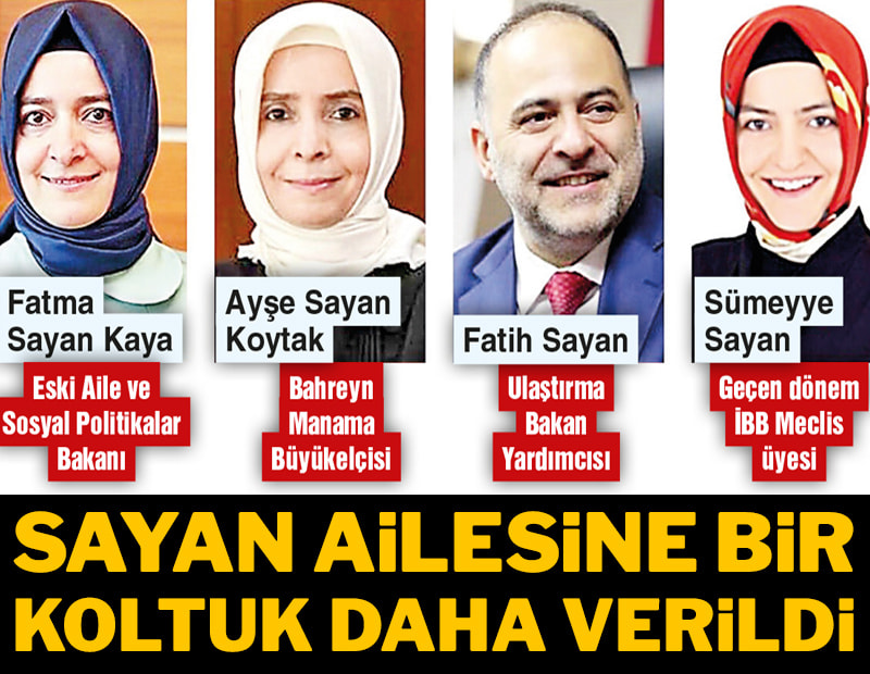 Sayan ailesine bir koltuk daha verildi