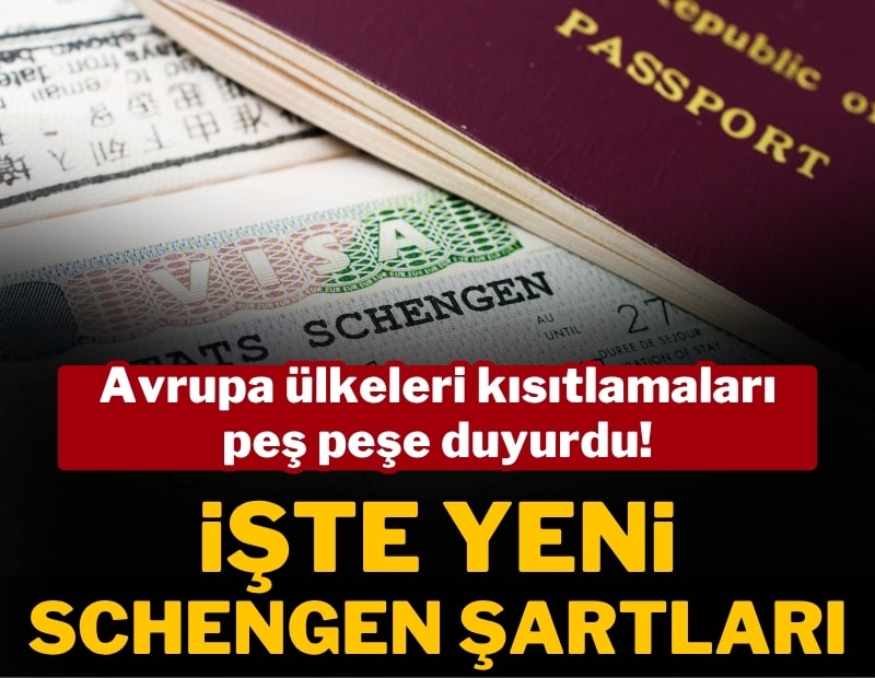 Schengen'de yeni dönem: Dört ülkeden peş peşe vize kısıtlaması
