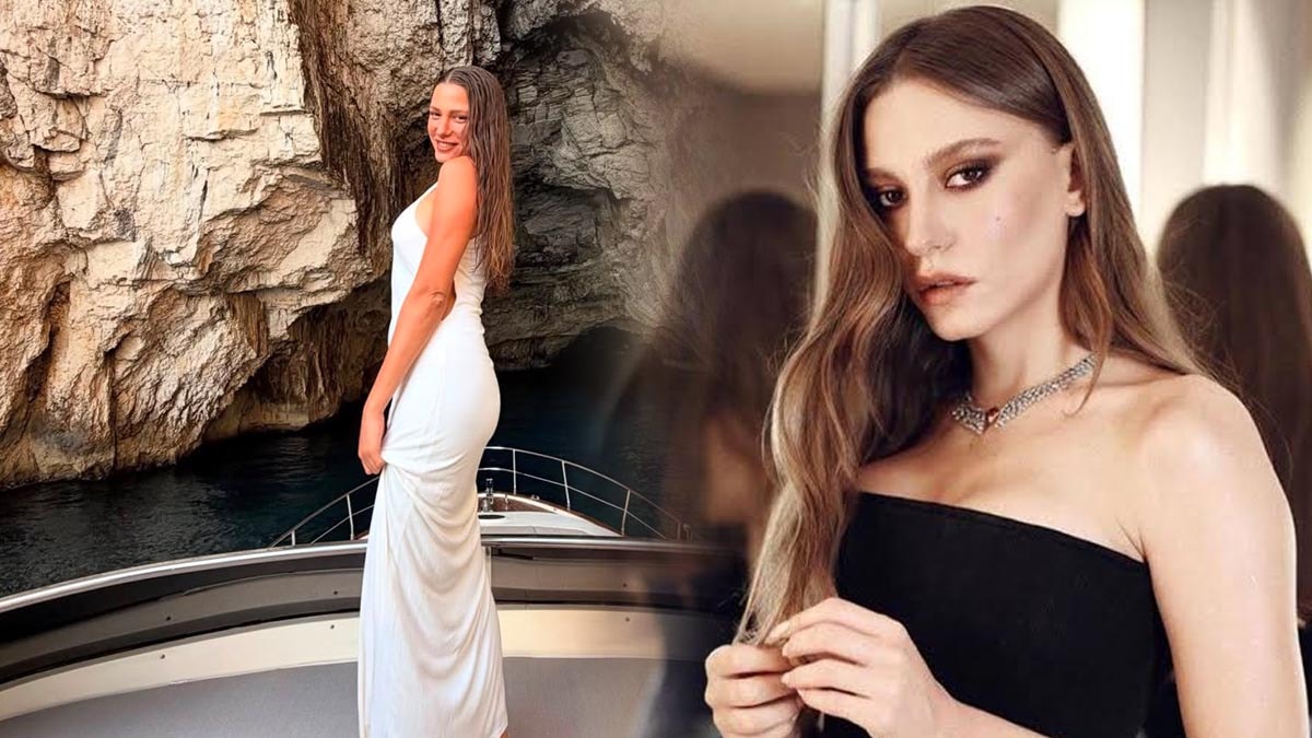Serenay Sarıkaya'nın tekne pozları olay oldu