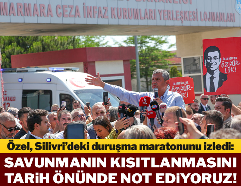 Savunmanın kısıtlanmasını tarih önünde not ediyoruz!