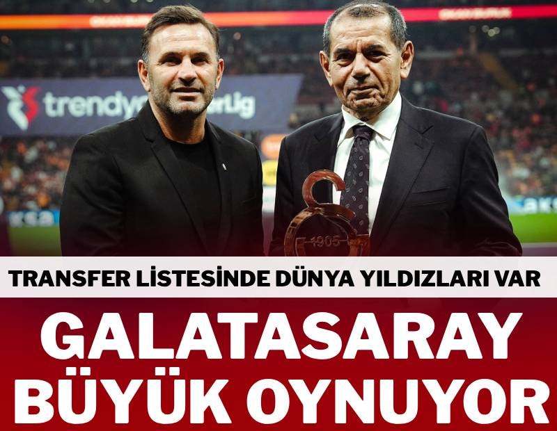 Galatasaray büyük oynuyor, hedefte 3 yıldız var