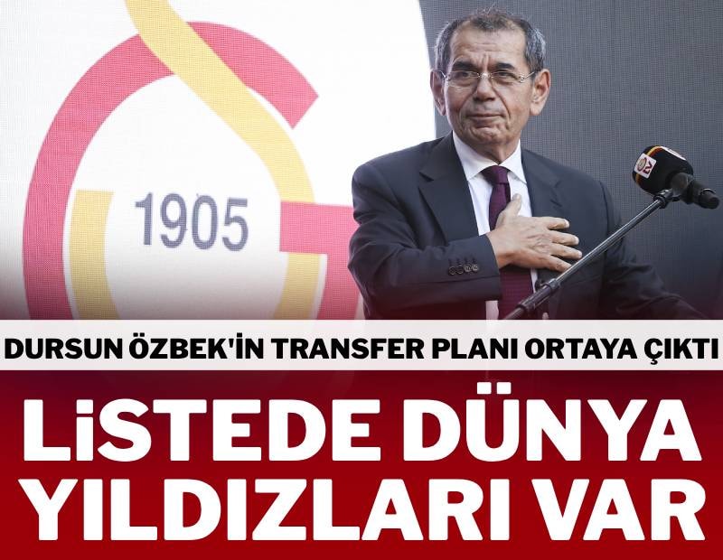 Dursun Özbek’in transfer planı ortaya çıktı! Galatasaray’ın listesinde 7 isim var