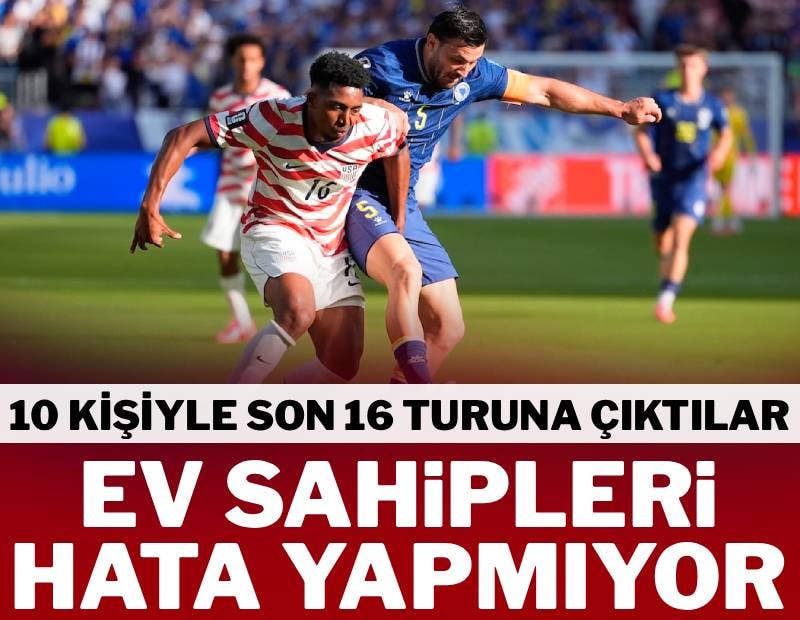 ABD 10 kişiyle son 16’da! Bosna Hersek Dünya Kupası'na veda etti