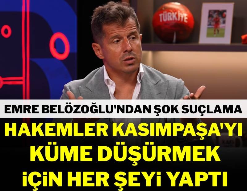 Küme düşürmek için elinden geleni yaptı! Emre Belözoğlu’ndan hakemlere şok suçlama