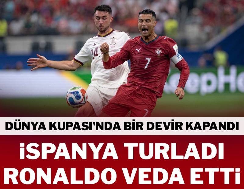Ronaldo Dünya Kupası’na veda etti! İspanya, çeyrek finale yükseldi