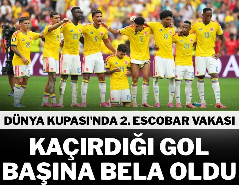 Dünya Kupası'nda 2. Escobar vakası! Kolombiyalı futbolcu kaçırdığı gol sonrası ölüm tehditleri alıyor