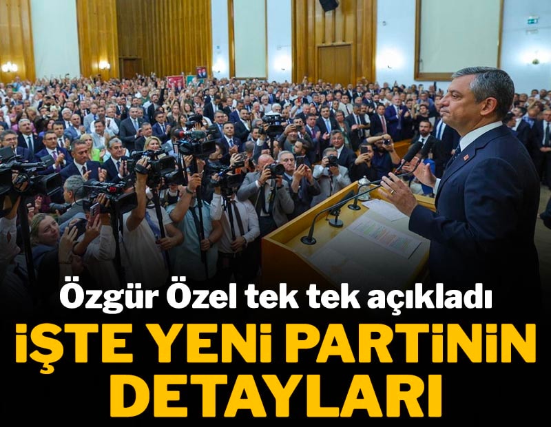Özgür Özel 'Yeni Parti' sürecinin detaylarını aktardı