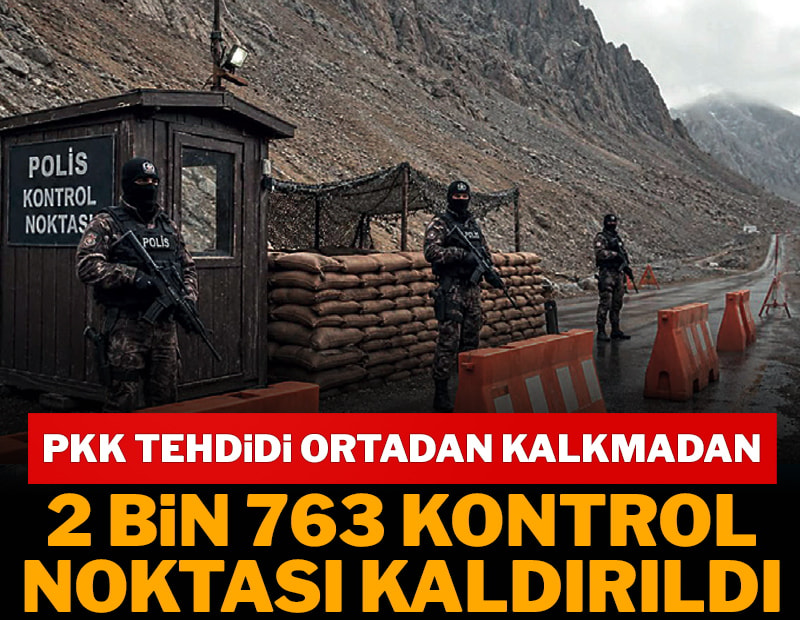 Açılım için 2763 kontrol ve arama noktası kalktı