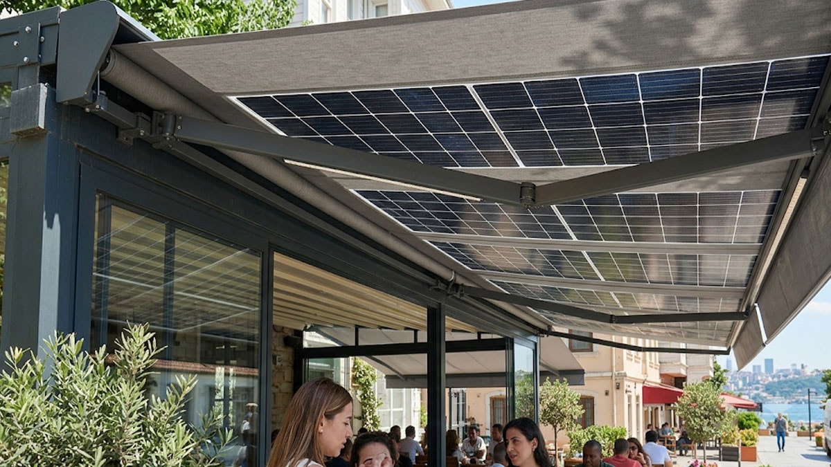 Güneş panellerini tenteye eklediler: Hem serinletiyor hem de elektrik üretiyor