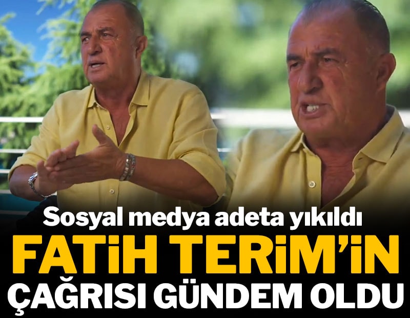 Fatih Terim'in çağrısı gündem oldu: Sosyal medya adeta yıkıldı