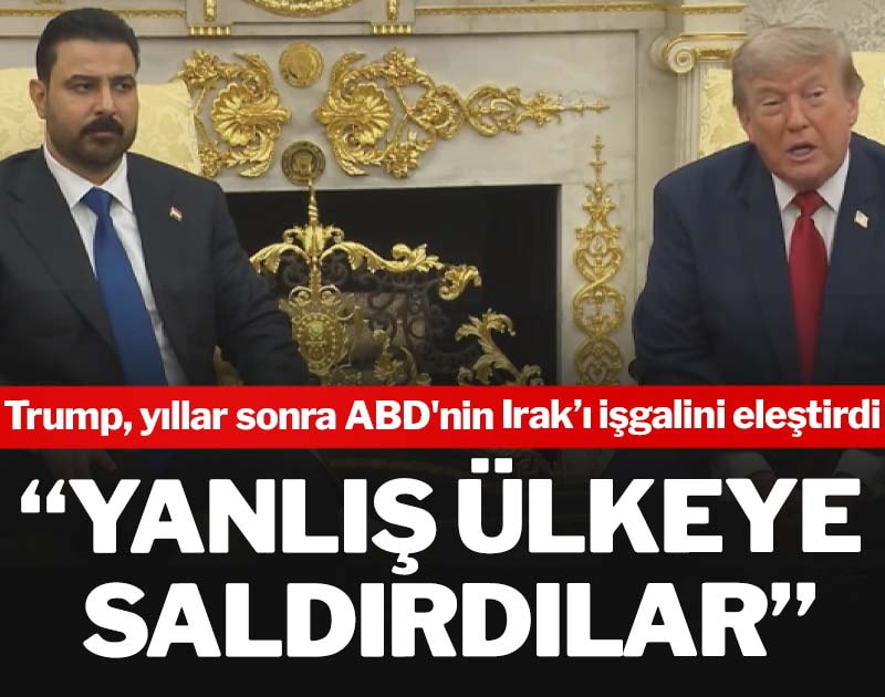 Trump, yıllar sonra ABD'nin Irak'ı işgalini eleştirdi: Yanlış ülkeye saldırdılar