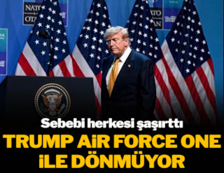 Trump Air Force uçağı ile dönmüyor: Sebebi herkesi şaşırttı