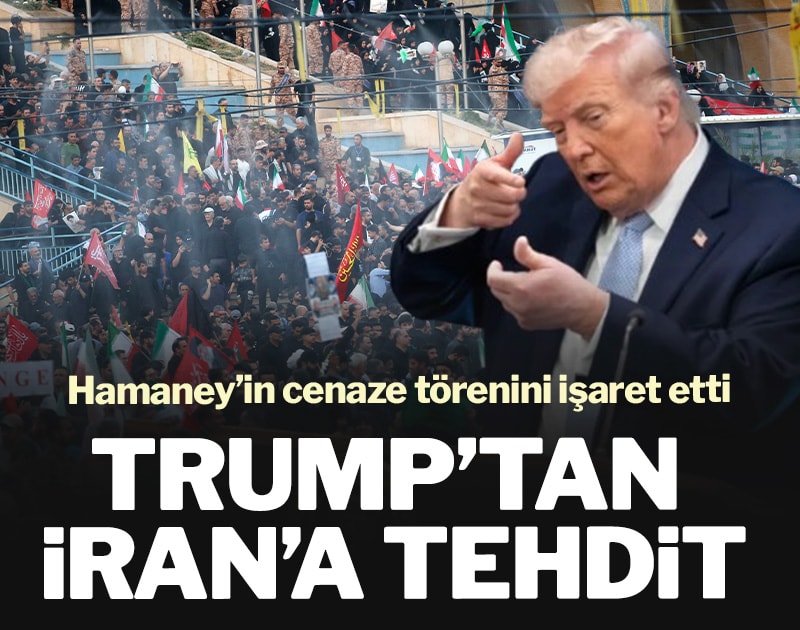 Trump, Hamaney’in cenaze törenini işaret ederek İran'ı tehdit etti