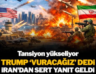 Tansiyon yükseliyor: Trump'ın "Vuracağız" dedi, İran'dan sert yanıt geldi