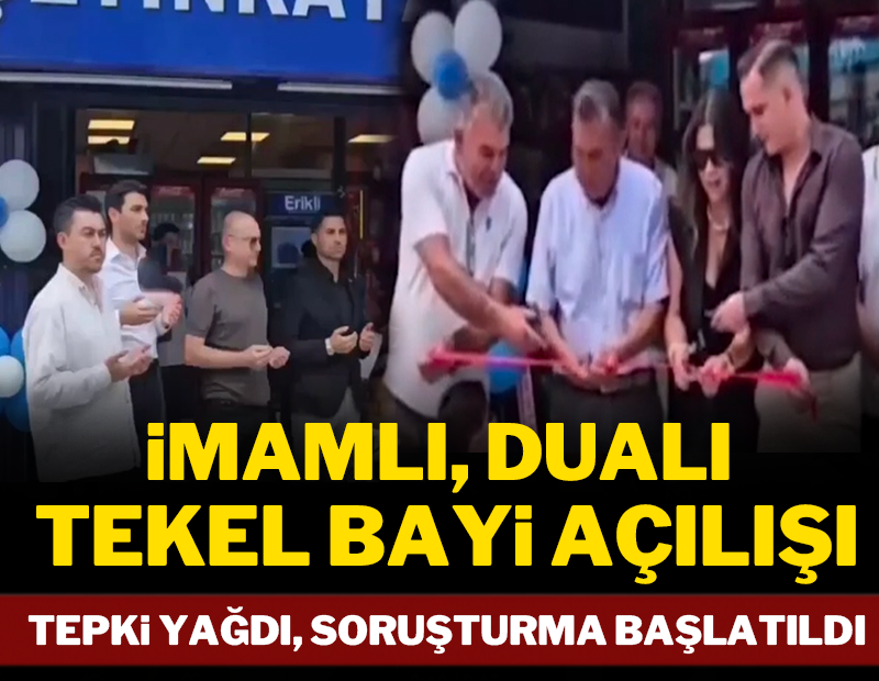 İmamlı dualı tekel bayi açılışına tepki yağdı!