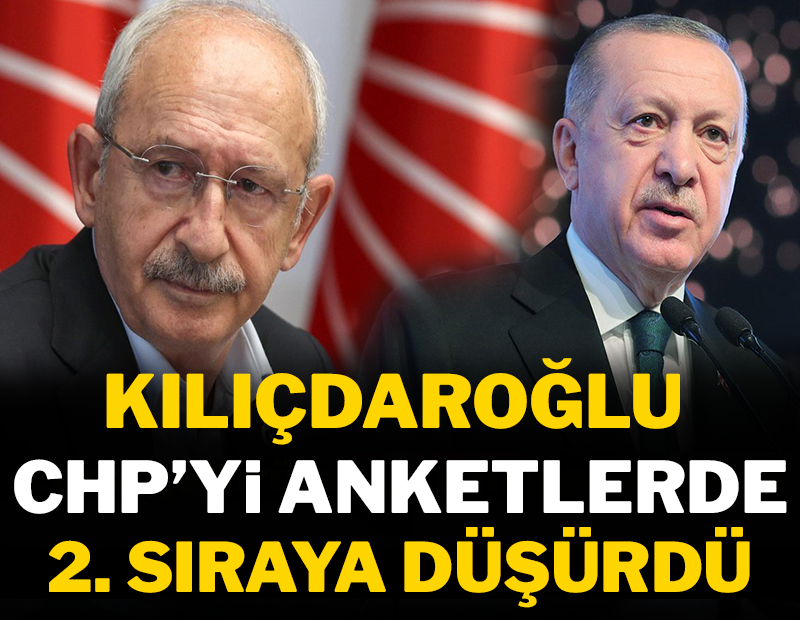 Kılıçdaroğlu CHP'yi anketlerde 2. sıraya düşürdü!