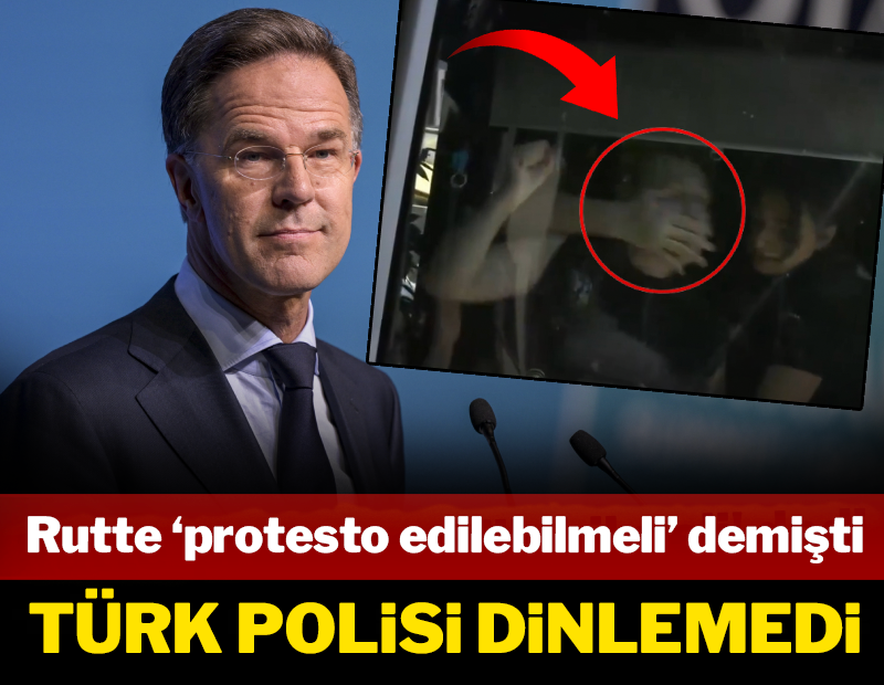 Rutte 'protesto edilmeli' demişti, Türk polisi dinlemedi