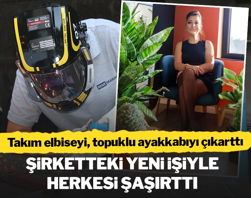 Takım elbiseyi, topuklu ayakkabıyı çıkarttı... Şirketteki yeni işiyle herkesi şaşırttı