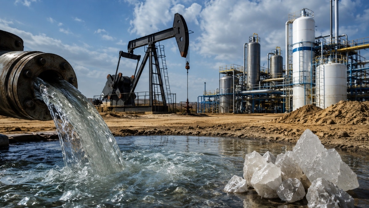Petrol sahasından çıkan tuzlu suyu lityuma dönüştürecekler