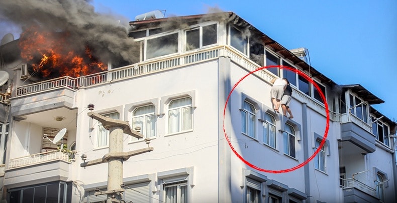 Alevlere 3, zemine 10 metre! İtfaiye son anda yetişmese...