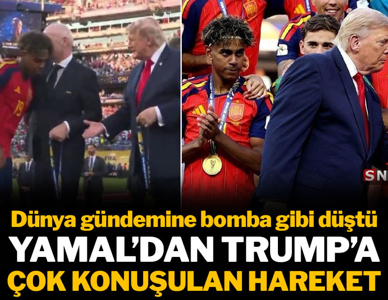 Yamal'dan Trump'a çok konuşulan hareket
