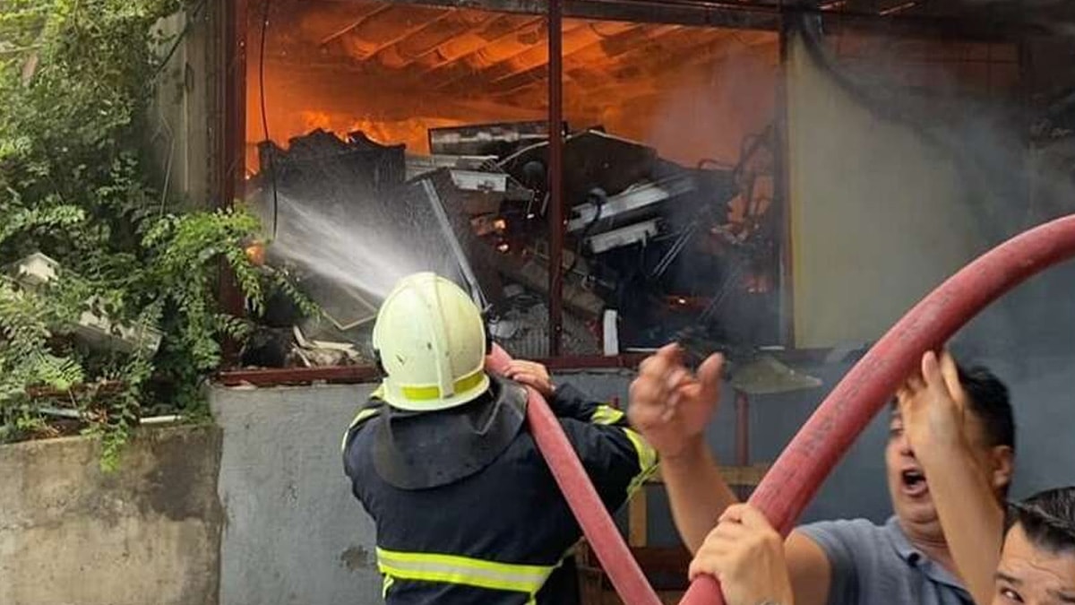 Devlet hastanesinin kazan dairesinde yangın çıktı