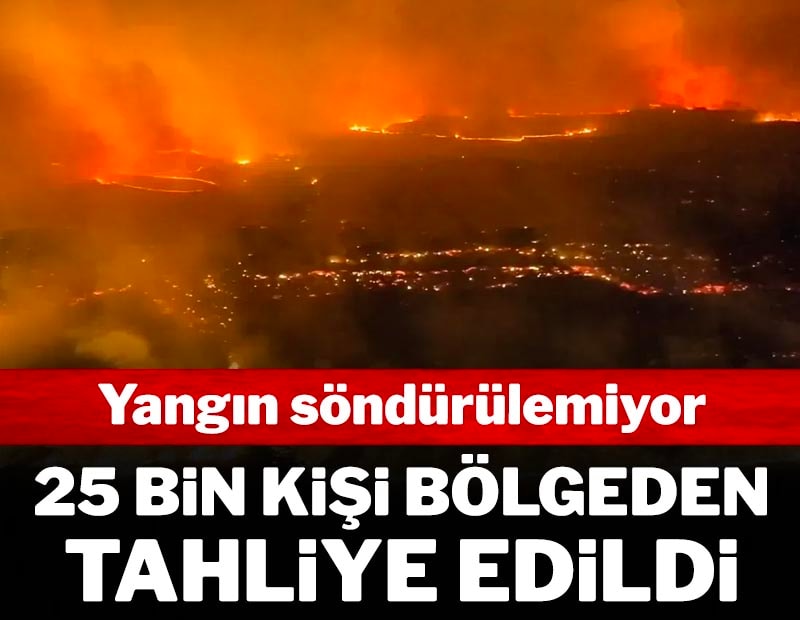 Avrupa'nın merkezi şehri Madrid alevler içinde: 25 Bin kişi tahliye edildi