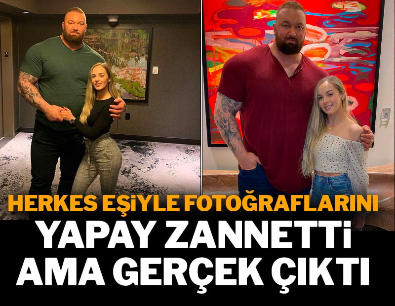 Eşiyle arasındaki 48 santimlik boy farkı şaşırttı! Herkes yapay zeka sandı ama gerçek çıktı