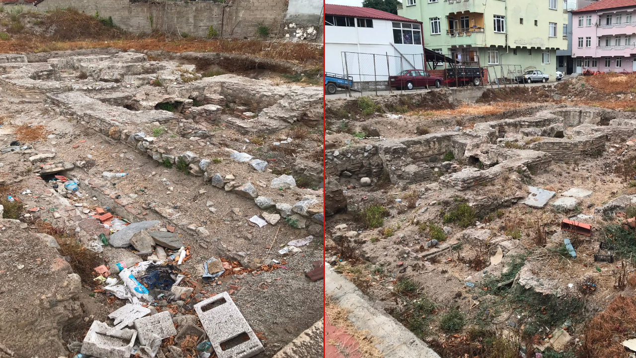 Bursa’da tarihi utanç! Roma mirası çöpe terk edildi