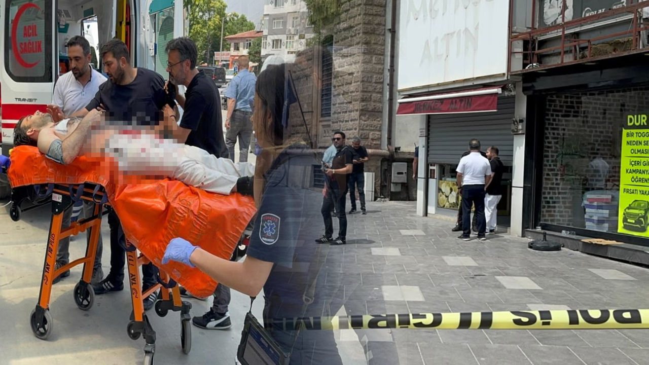 Tartıştığı kuyumcuyu göğsünden vurdu