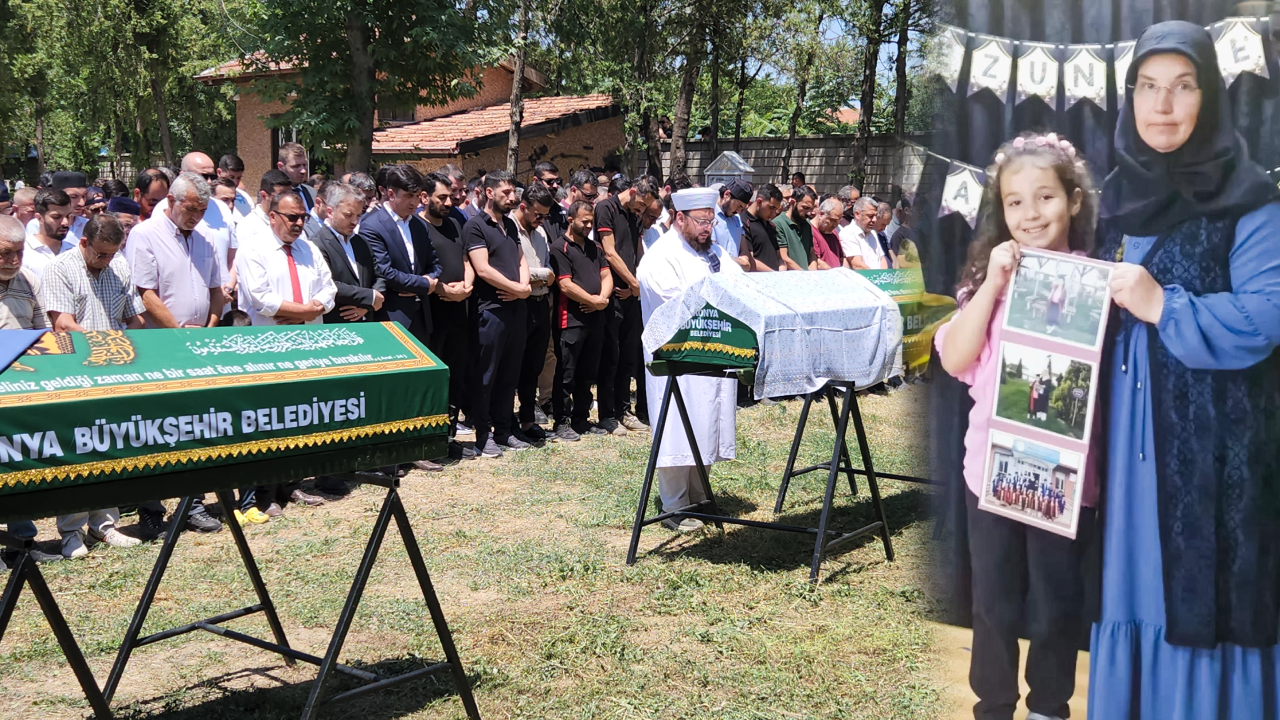 Taksinin altında kalarak can vermişlerdi... Anne-kıza en acı veda