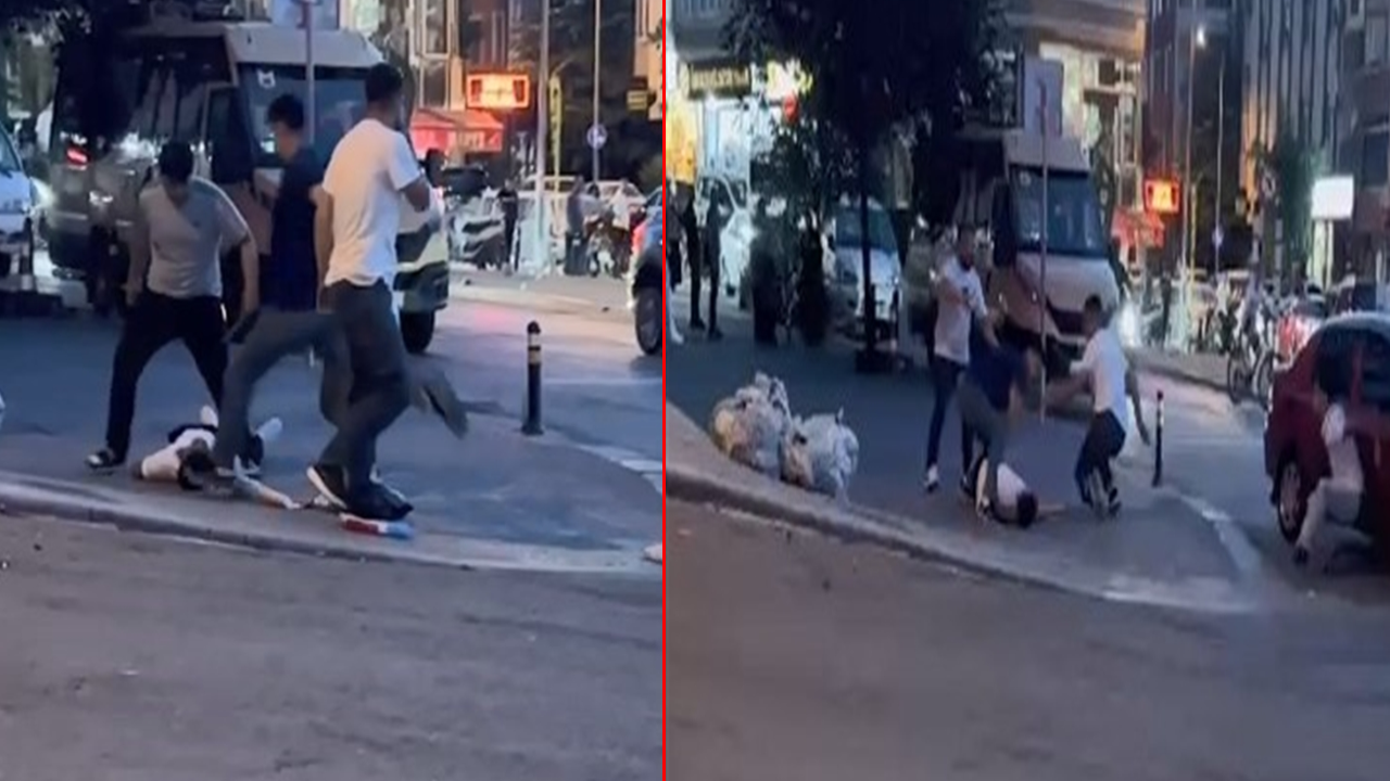 Sokak ortasındaki dehşeti kadın durdurdu!