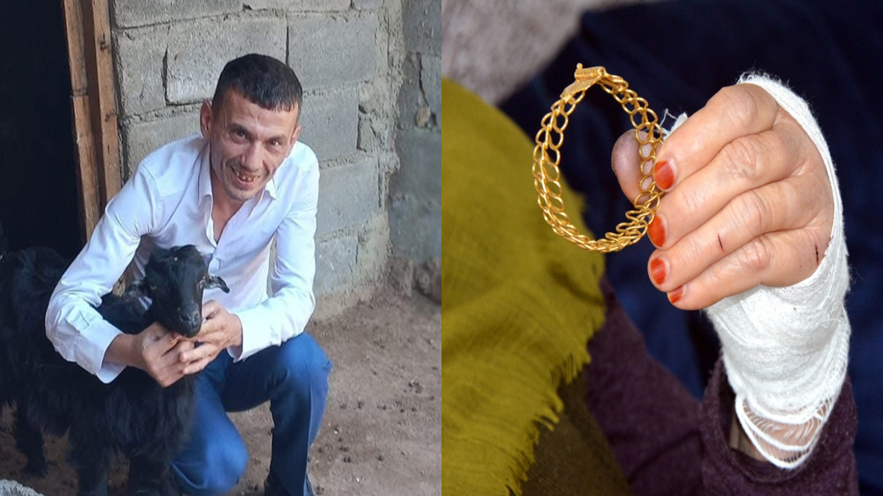 Komşu kadını bıçakla yaralayıp bileziğini gasbetti