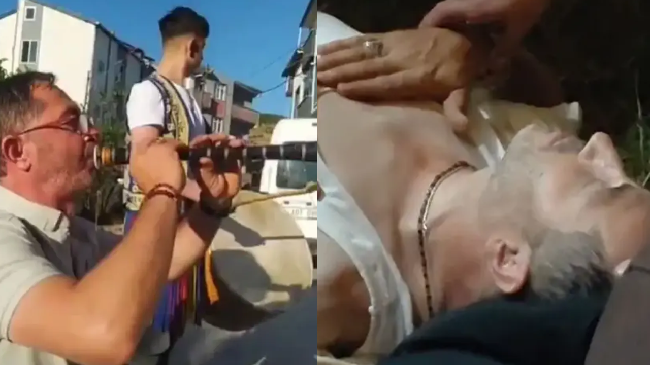 Düğünde korku dolu anlar! Zurnacı bir anda yere yığıldı