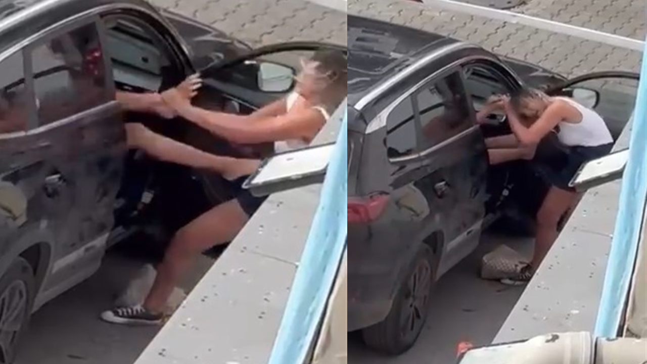 Kadıköy'de iki kadın arasındaki saç saça kavga etti