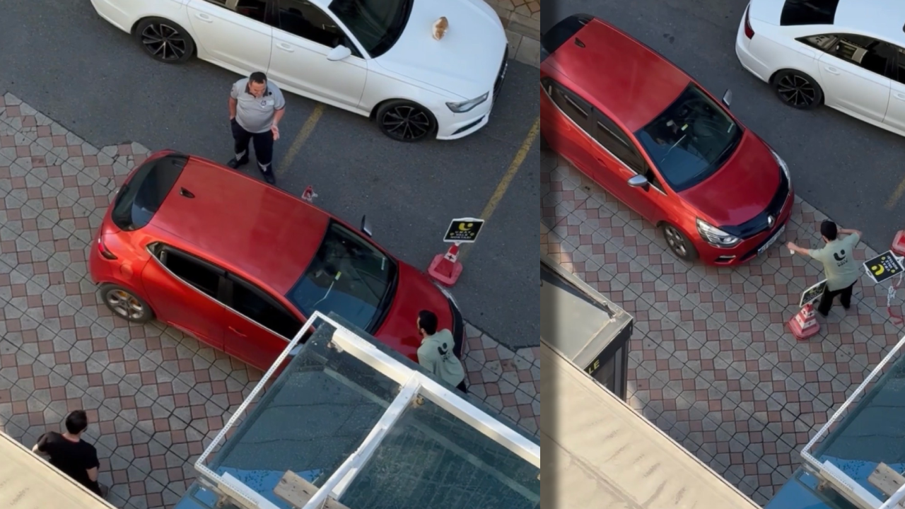 Hastane otoparkı ücretini duyunca çıldırdı, aracını valenin üzerine sürdü