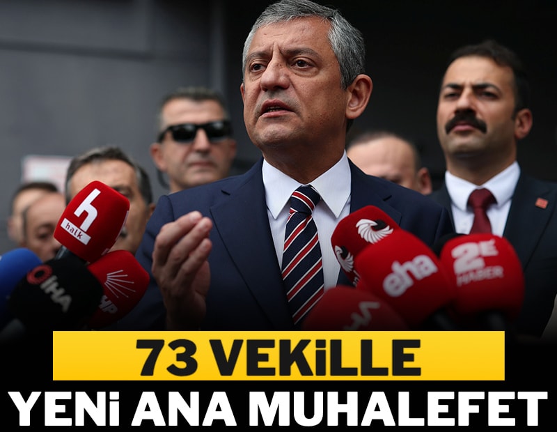 Yeni ana muhalefet partisi 73 milletvekiliyle geliyor!