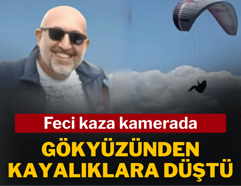 Gökyüzünden kayalıklara düştü: Feci kaza kamerada