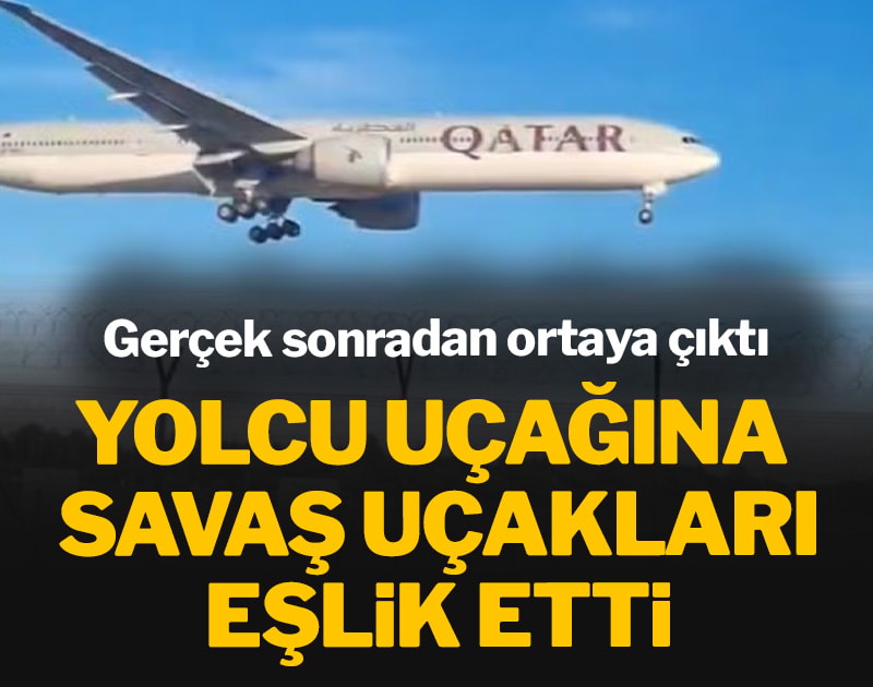Yolcu uçağına savaş uçakları eşlik etti: Gerçek sonradan ortaya çıktı