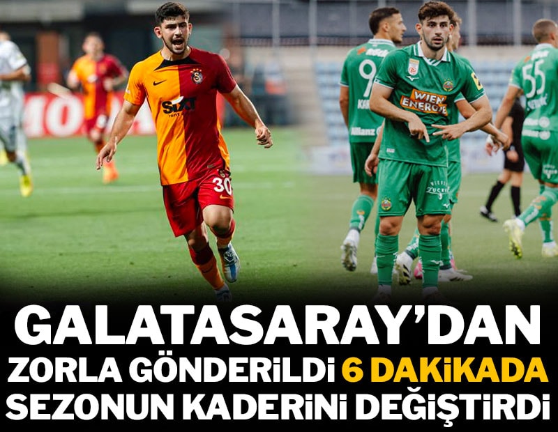 Galatasaray'dan zorla gönderildi 6 dakikada takımın kaderini değiştirdi