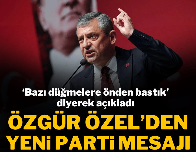 Özgür Özel'den yeni parti mesajı: Sabrın taştığı yerde kurarız