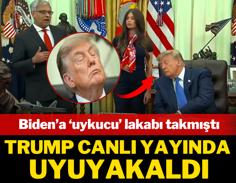 Biden'a 'uykucu' lakabı takmıştı: Trump canlı yayında uyuyakaldı