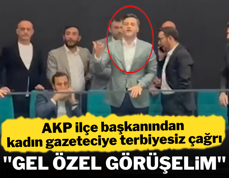 Kadın gazeteciye terbiyesiz çağrı: "Gel özel görüşelim"