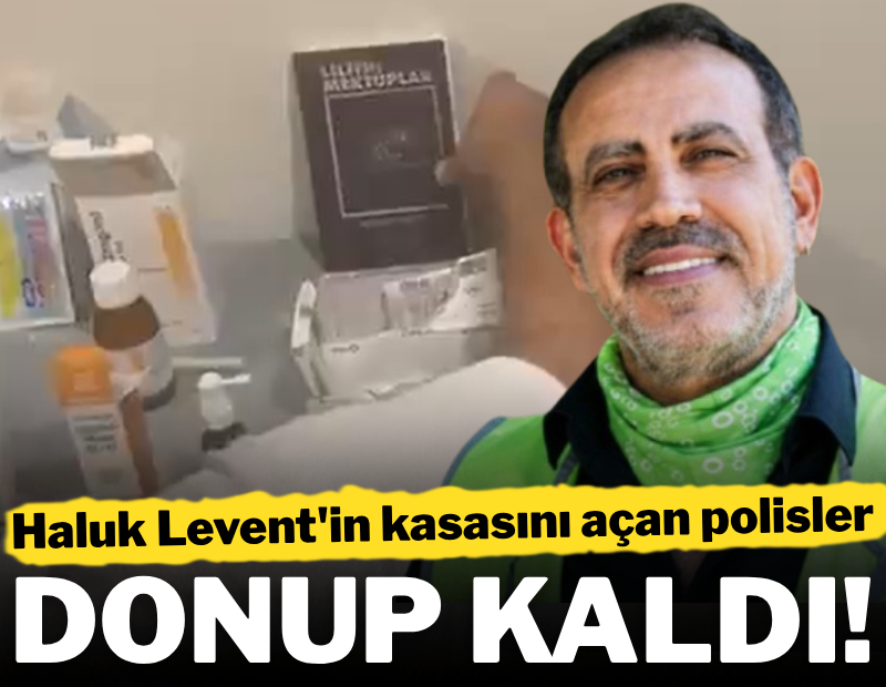 Haluk Levent'in bankadaki kasasını açan polisler donup kaldı