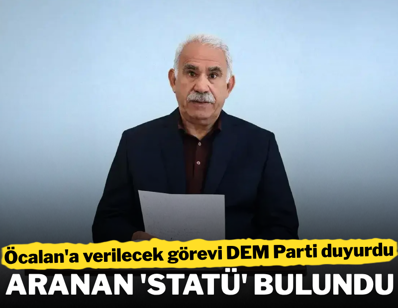 Öcalan'a verilecek görevi DEM Parti duyurdu